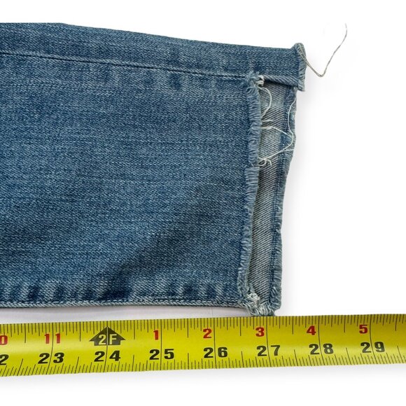 PAIGE Skyline Ankle Peg Jeans Distressed Hem - Picture 8 of 12